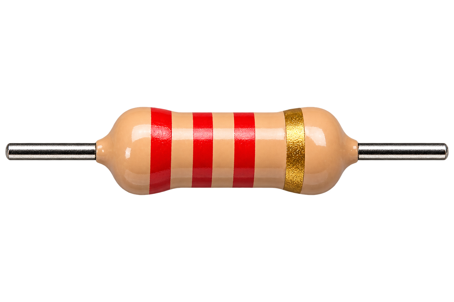 Resistor 2.2k ohms 0.25 watt 5% dip