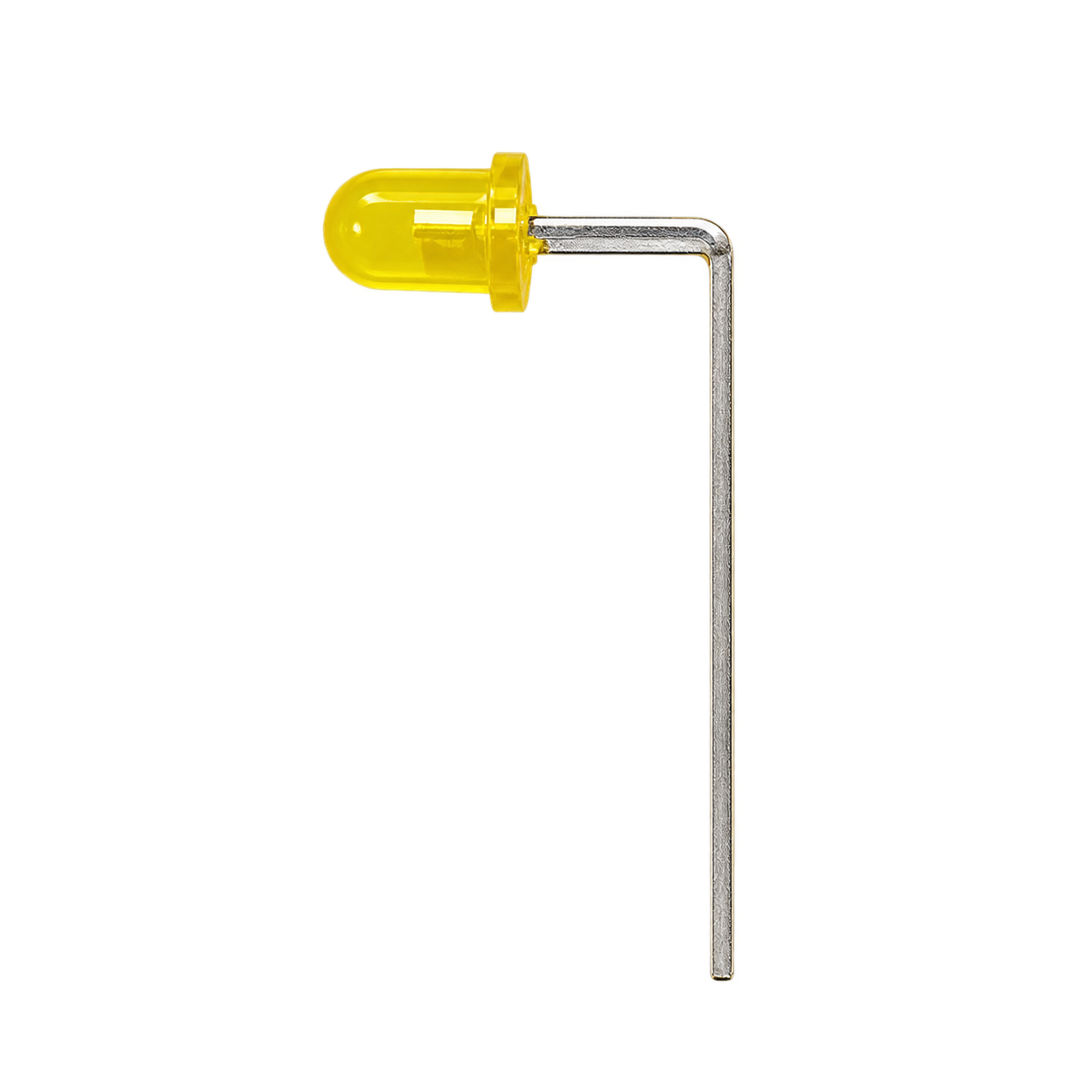 LED 3MM زرد سر کج DIP