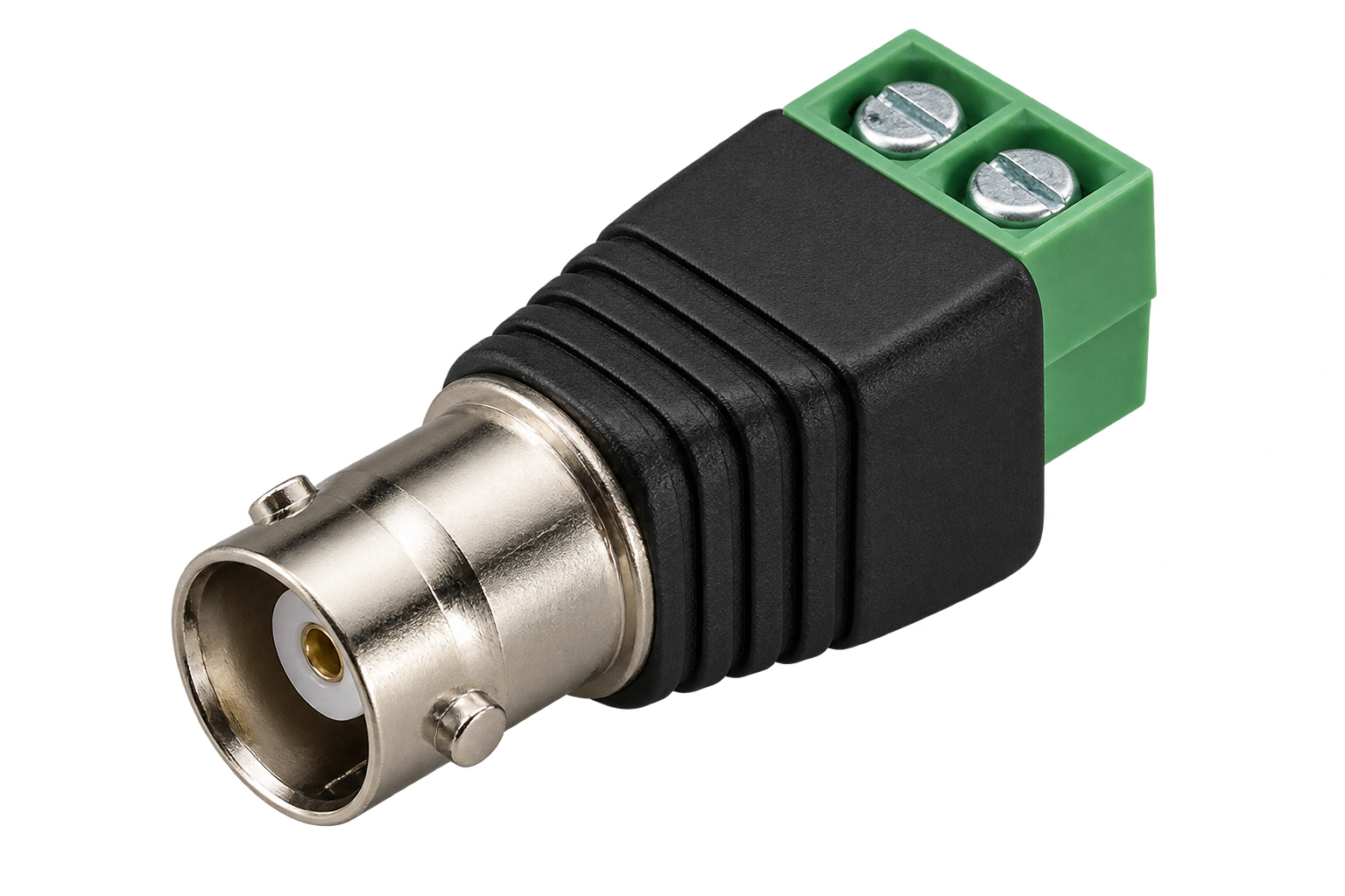 BNC female dual screw-terminal adapter